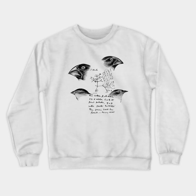 Darwin’s Finches Crewneck Sweatshirt by hereticwear